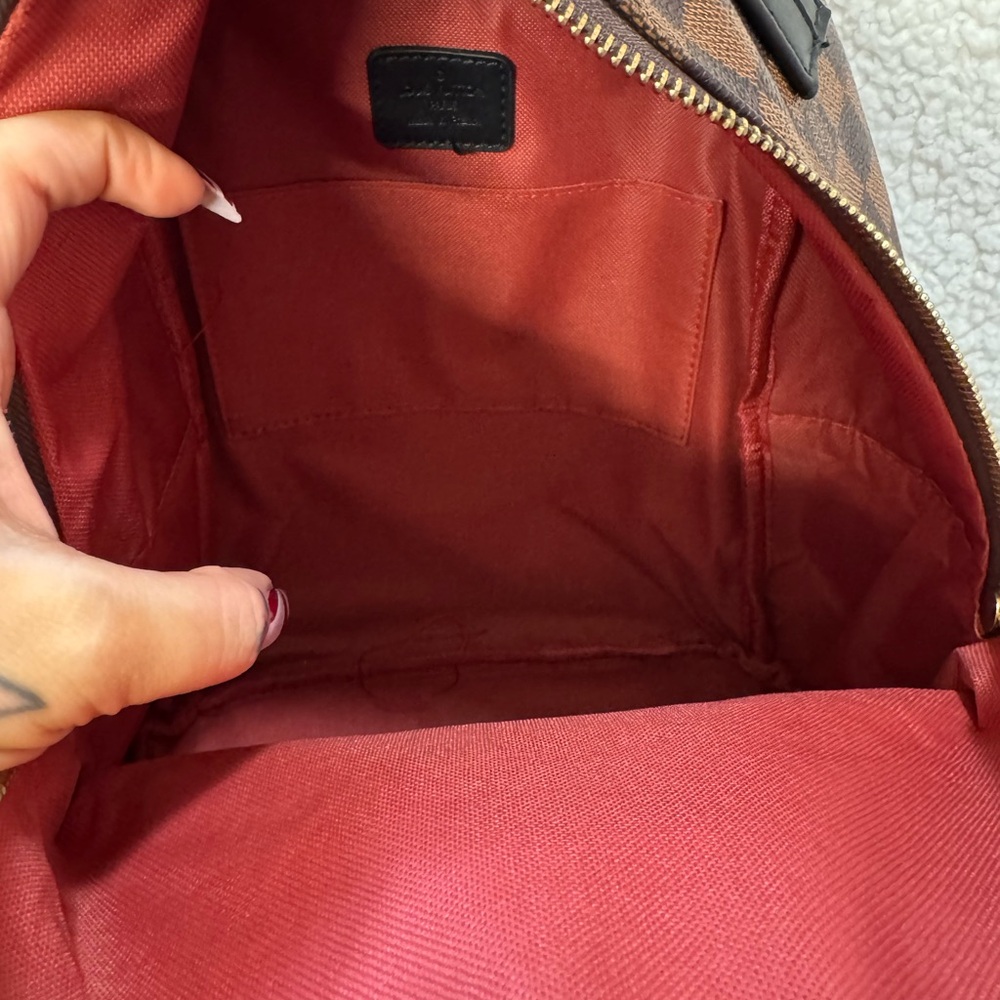 Source Unknown Brown Checkered Backpack NWT - image 3